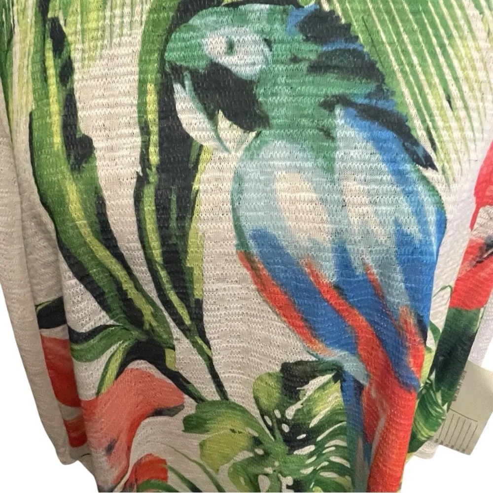 Onque Casuals Tropical Parot top - Picture 2 of 5